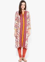 Shree Fuchsia Printed Rayon Kurta