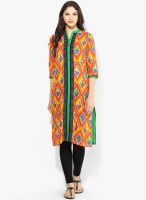 Shree Green Printed Kurtis