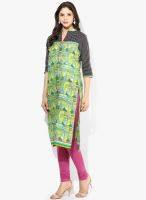 Shree Green Printed Kurtis