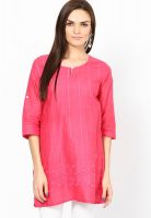 Shree Pink Embroidered Kurtis