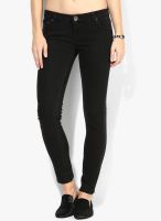 Sisley Black Solid Jeans