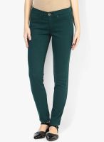 Sisley Green Mid Rise Slim Jeans