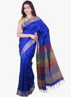 Sudarshan Silk Blue Printed Saree