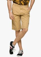 Teemper Solid Brown Shorts