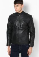 VARAH Black Leather Jacket