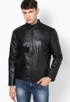 VARAH Black Leather Jacket