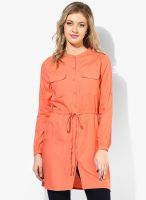 Vero Moda Pink Solid Tunic