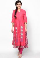 W Pink Printed Kurtas