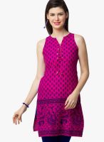 Yepme Fuchsia Printed Kurtis