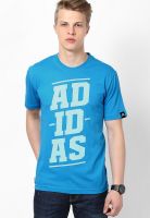 Adidas Light Blue Training Round Neck T-Shirt