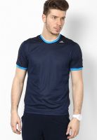 Adidas Navy Blue Training Round Neck T-Shirt