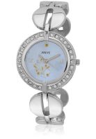 Adine Ad-619 Silver/Blue Analog Watch