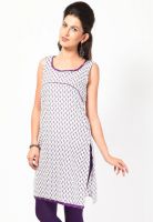 Biba Purple Printed Kurtis