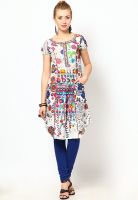 Biba White Printed Kurtis