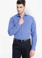 Black Coffee Blue Slim Fit Formal Shirt