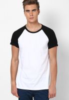 Burton White/Black Round Neck T-Shirt