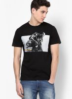 Call Of Duty Black Printed Round Neck T-Shirts