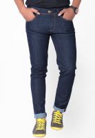Code 61 Washed Blue Skinny Fit Jeans