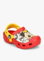Crocs Cc Mickey Peek-A-Boo Clog Red Sandals