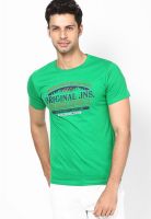 Duke Green Printed Round Neck T-Shirts