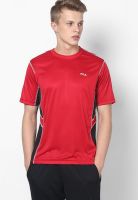 Fila Red Round Neck T-Shirt