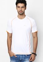 Fila White Round Neck T-Shirt