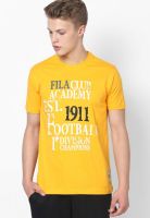 Fila Yellow Round Neck T-Shirt