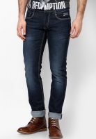 Flying Machine Blue Low Rise Skinny Fit Jeans