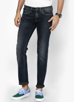 Gas Blue Low Rise Skinny Fit Jeans