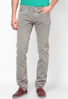 Gas Grey Low Rise Slim Fit Jeans