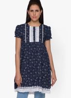 Globus Navy Blue Printed Kurtis