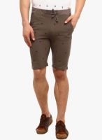 Gritstones Grey Solid Shorts