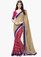 Hypnotex Pink Embroidered Saree