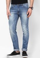 Incult Blue Skinny Fit Washed Jeans