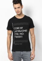 Jack & Jones Black Crew Neck T Shirt