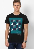 Jack & Jones Black Round Neck T Shirt