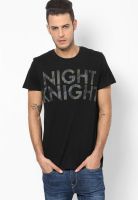 Jack & Jones Black Round Neck T Shirt