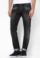 Jack & Jones Dark Grey Solids Regular Fit Jeans