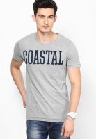 Jack & Jones Grey Crew Neck T Shirt