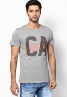 Jack & Jones Grey Round Neck T Shirt