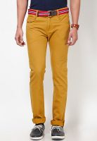 Jogur Mustard Yellow Low Rise Slim Fit Jeans