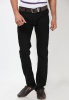 Jogur Solid Black Slim Fit Jeans