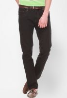 Jogur Solid Black Slim Fit Jeans