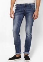 Jogur Solid Blue Slim Fit Jeans