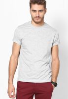 Kappa Grey Melange Regular Fit Crew Neck T Shirt