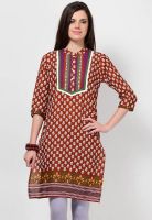 Kurti'S Brown Printed Kurtis