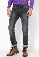 Lee Black Regular Fit Jeans(Macky)