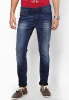 Lee Dark Blue Skinny Fit Jeans (Bruce)