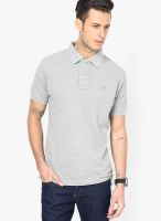 Monteil & Munero Grey Solid Polo T-Shirts