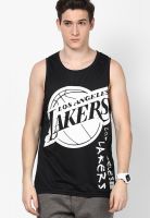 NBA La Lakers Black Round Neck T-Shirt